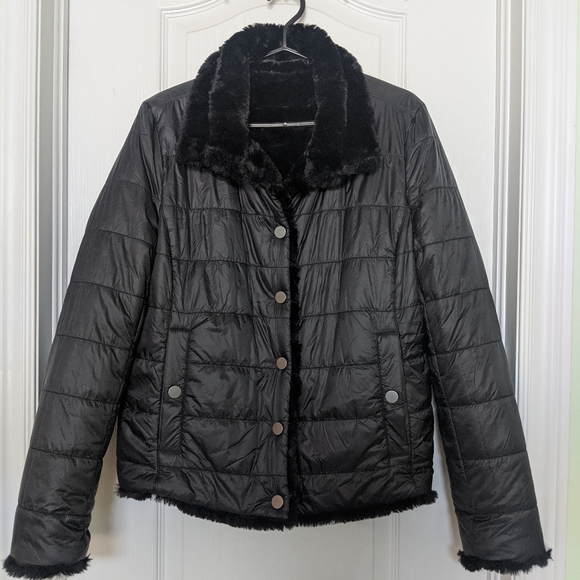 Reversible faux fur jacket - Picture 2 of 2